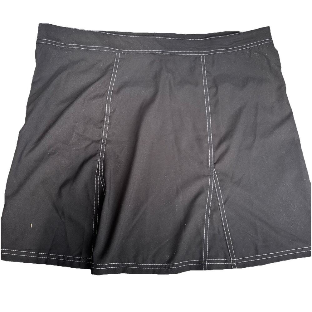 NEW Woman's Black Short Wrap Skirt UPF 30 ZeroXPosur L/XL Swim Cover Up Beach - Picture 4 of 4